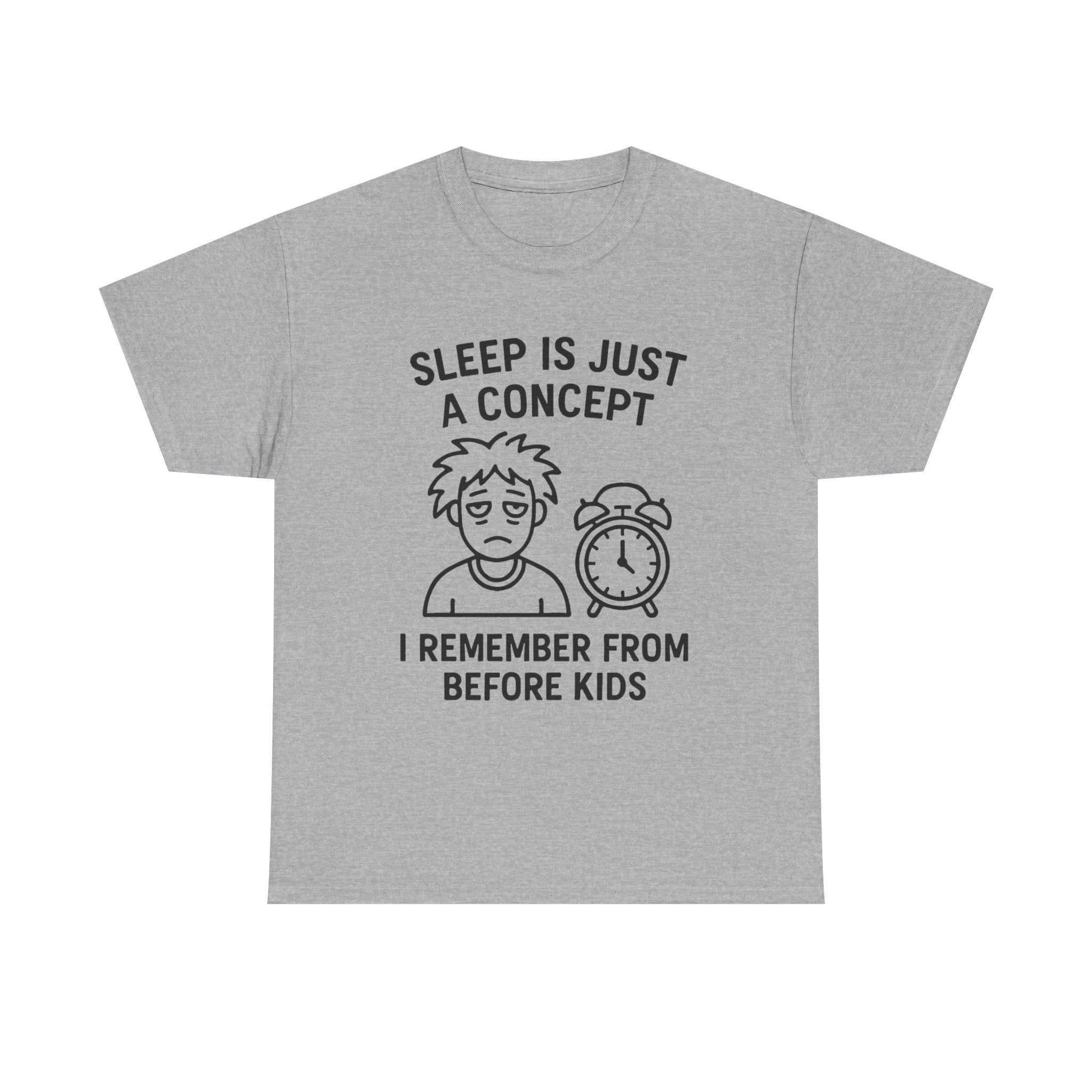 Tired Parent T-Shirt: "Sleep is Just a Concept" Funny Graphic Tee