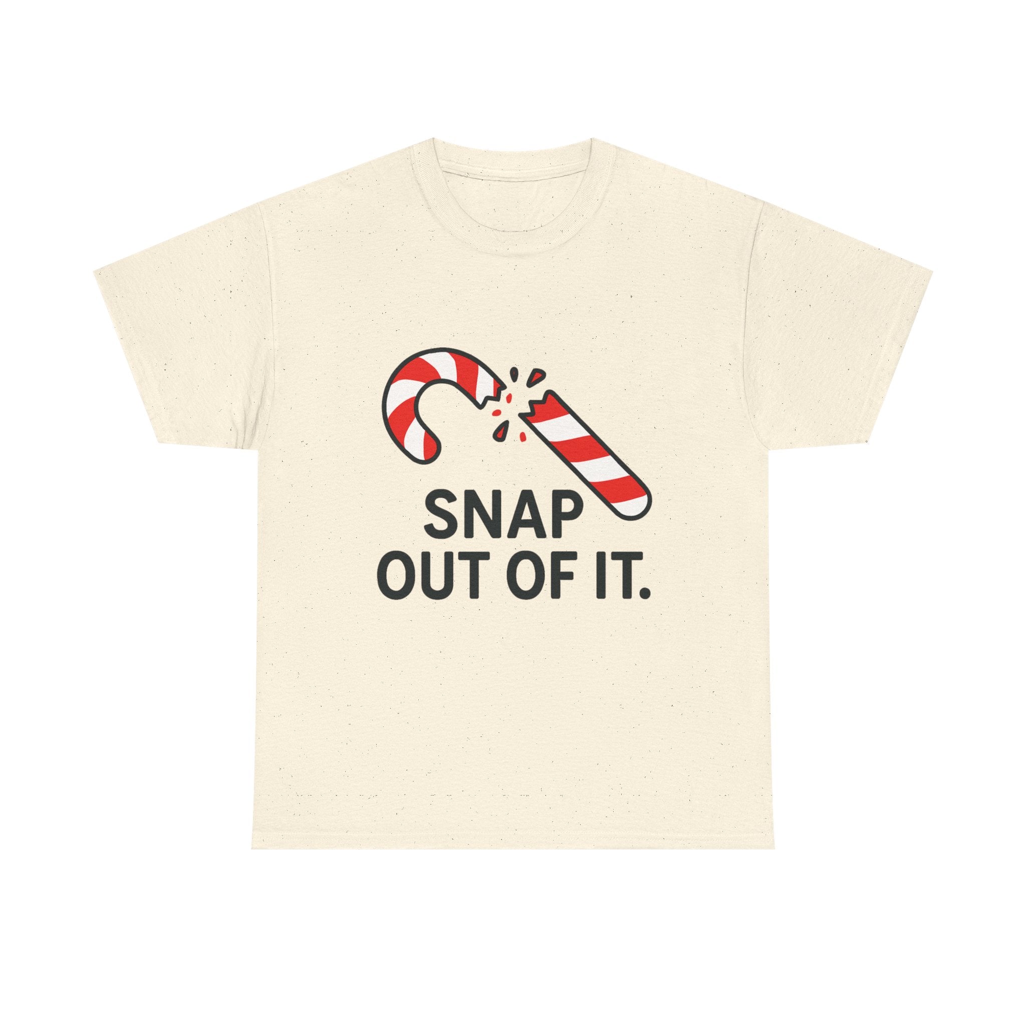 Funny Christmas T-Shirt – “Snap Out of It” Candy Cane Holiday Pun Tee