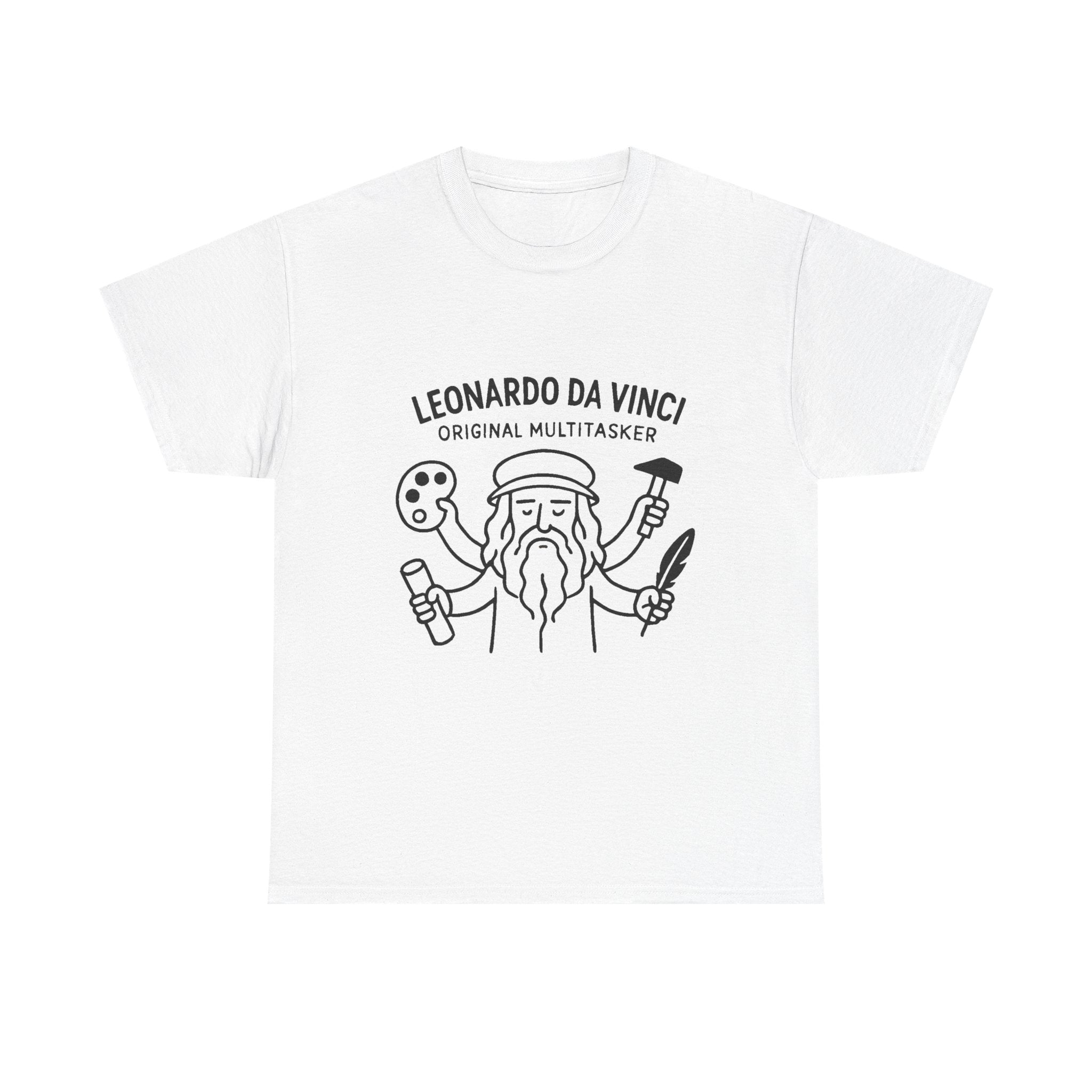 Leonardo Da Vinci T-Shirt: "Original Multitasker" Renaissance Graphic Tee