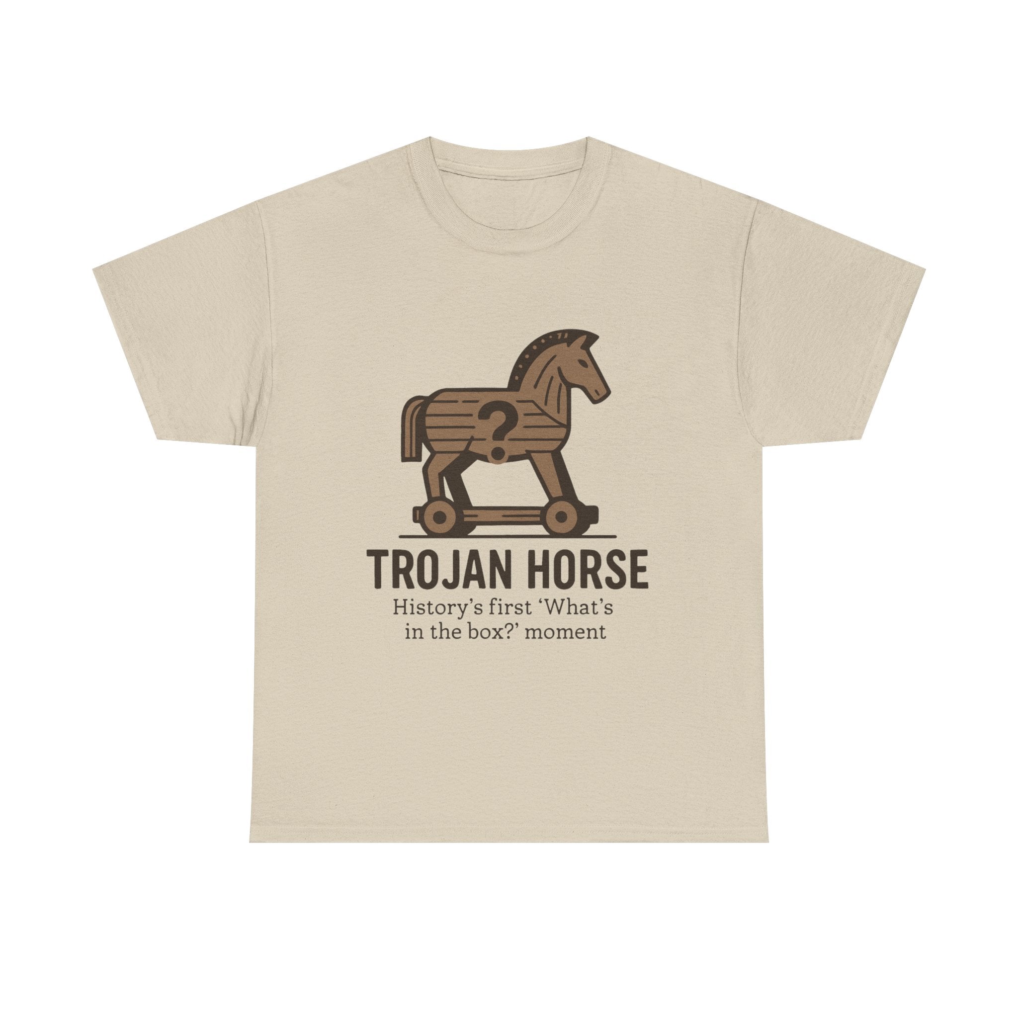 Trojan Horse T-Shirt: History's First "What's in the Box?" Funny Tee
