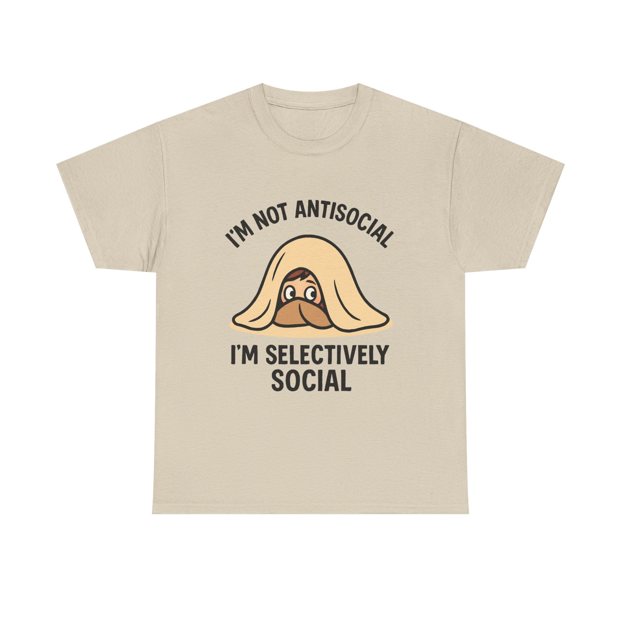 Introvert T-Shirt: "I'm Not Antisocial, I'm Selectively Social" Funny Graphic Tee