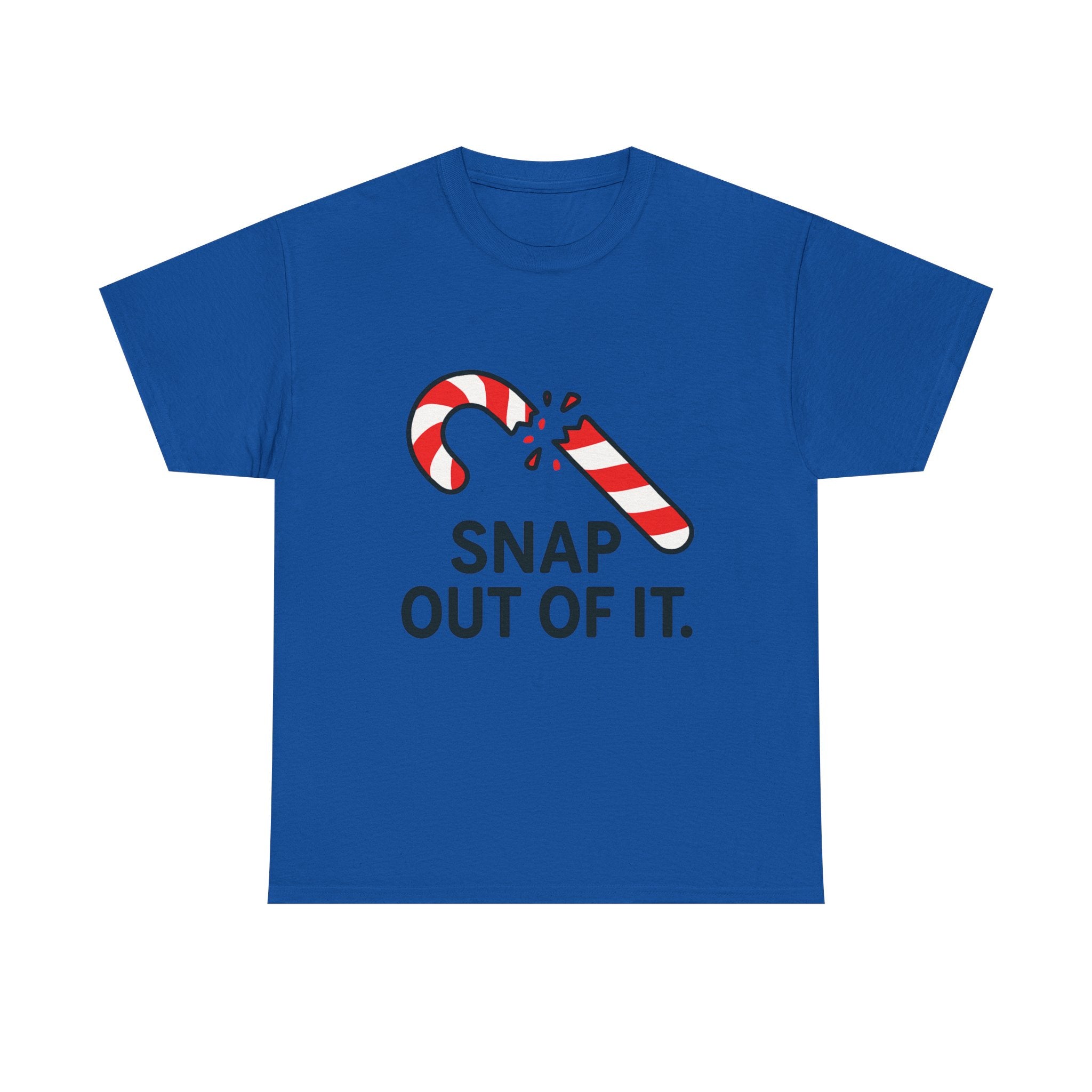 Funny Christmas T-Shirt – “Snap Out of It” Candy Cane Holiday Pun Tee