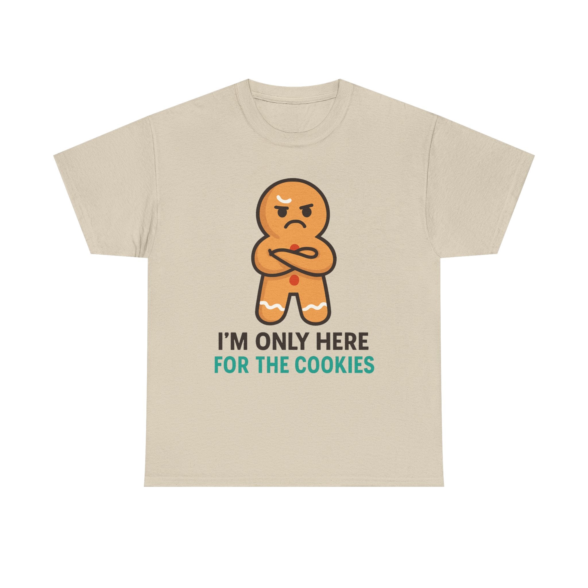 Grumpy Gingerbread Man T-Shirt | Funny Christmas Cookie Lover Gift | Gildan 5000 Heavy Cotton Tee