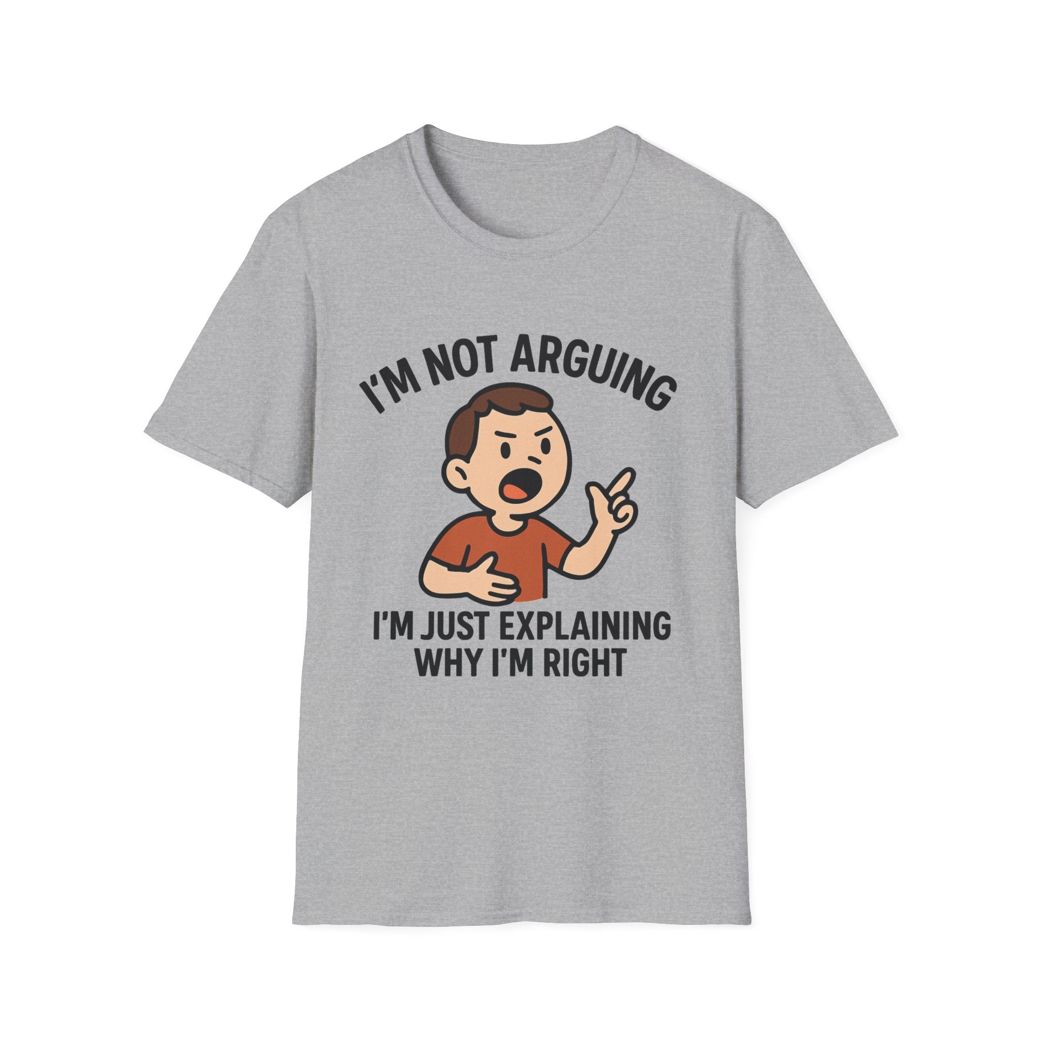 Funny Argument Explanation T-Shirt for Casual Wear