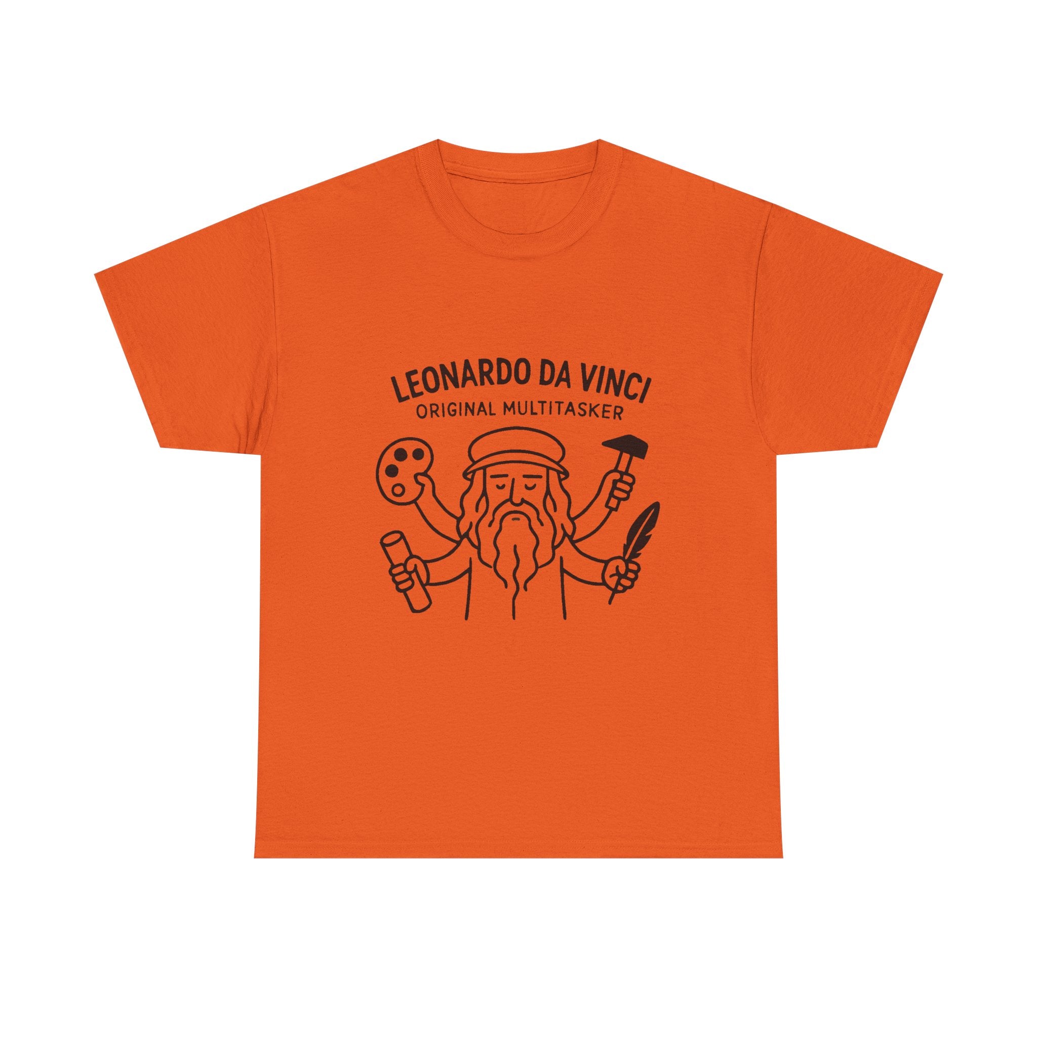 Leonardo Da Vinci T-Shirt: "Original Multitasker" Renaissance Graphic Tee