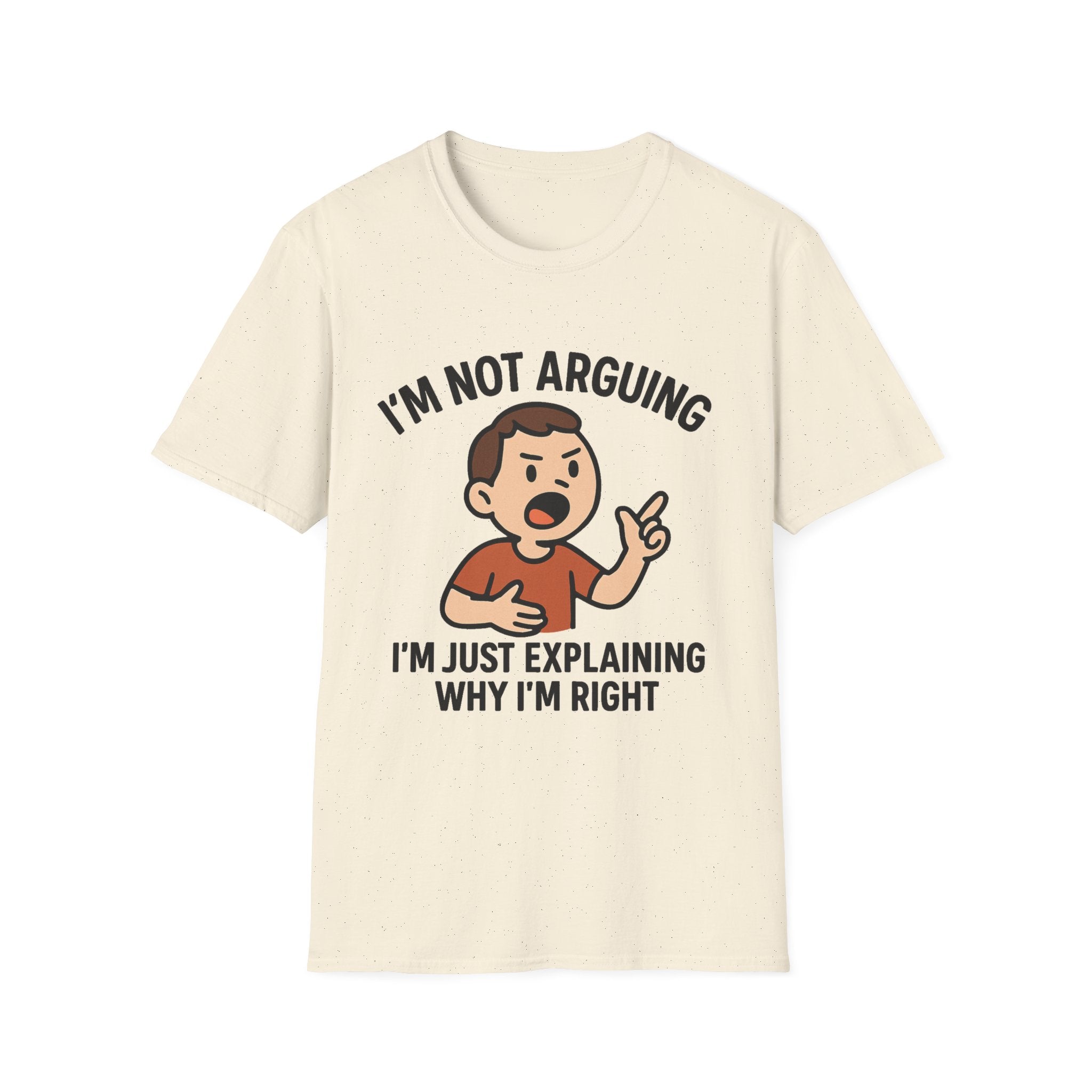 Funny Argument Explanation T-Shirt for Casual Wear