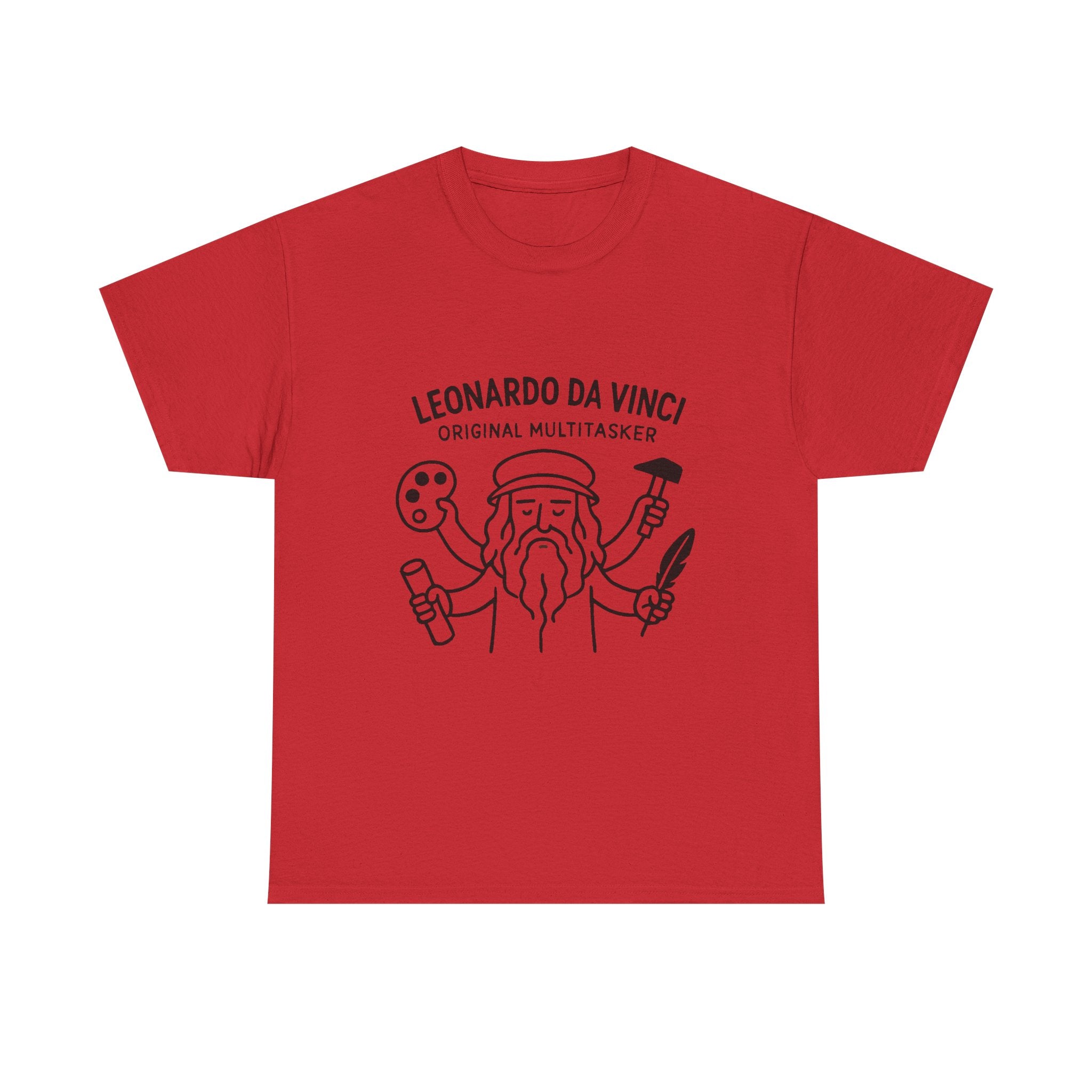Leonardo Da Vinci T-Shirt: "Original Multitasker" Renaissance Graphic Tee